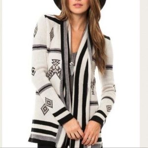 5|48 Wool Aztec cardigan open sweater